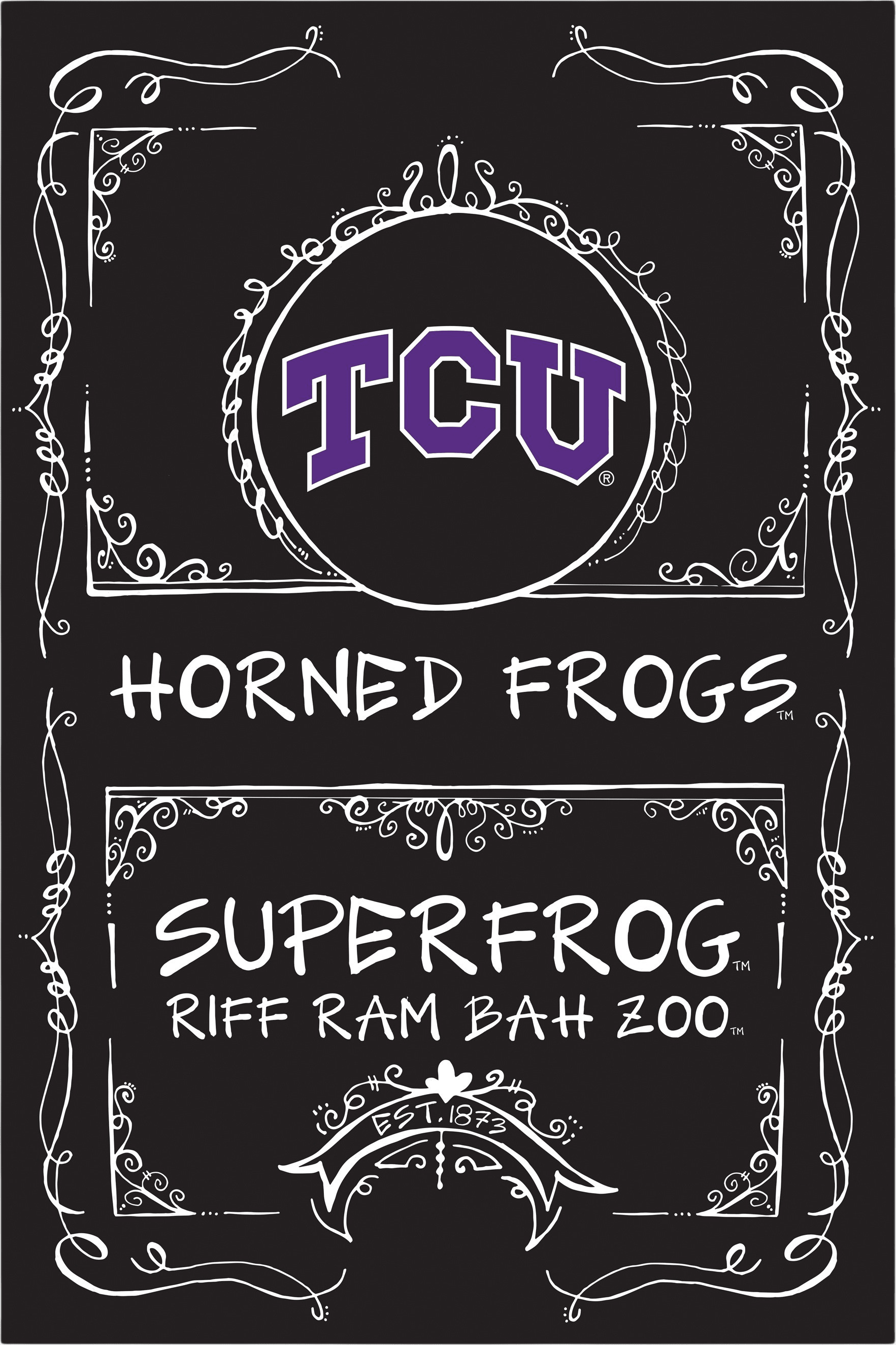 Texas Christian University Garden Flag