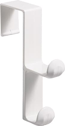 HOOK/DBL OVER DOOR/WHITE