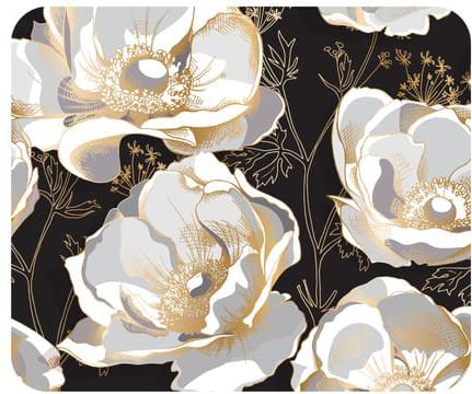 OTM BLK MOUSE PAD W/LILIES