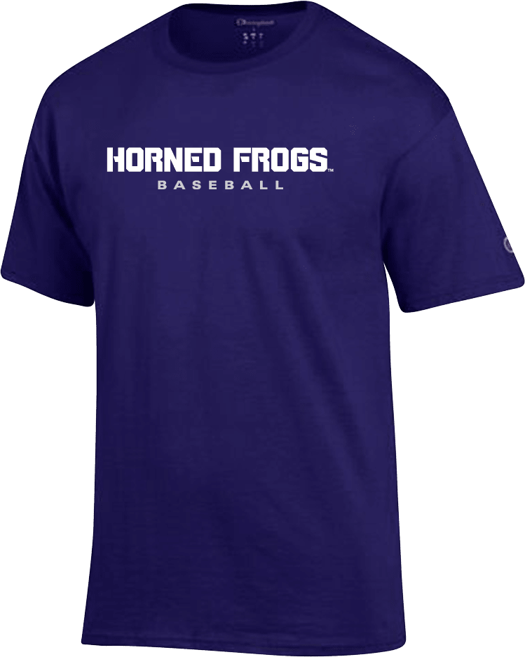 TCU Champion T Shirt Horned Frogs Baseball - ONLINE ONLY