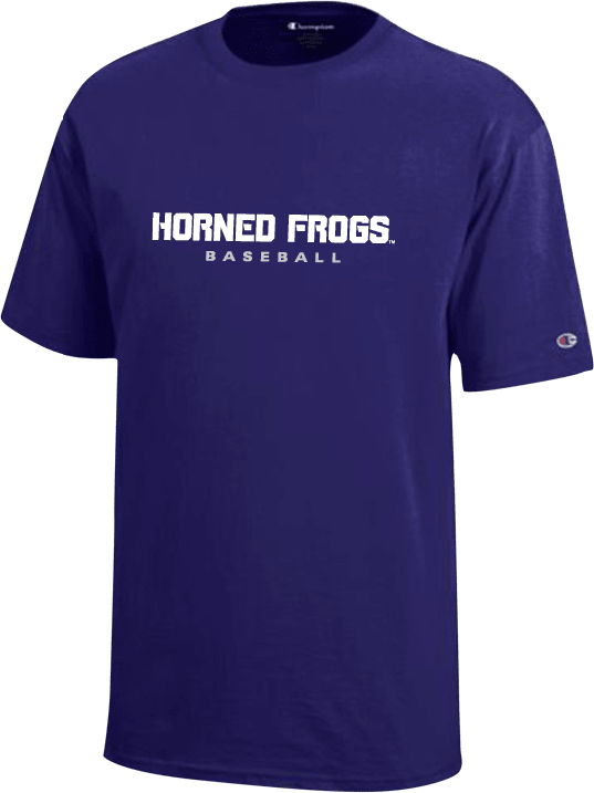 TCU Youth Champion T Shirt Horned Frogs Baseball - ONLINE ONLY