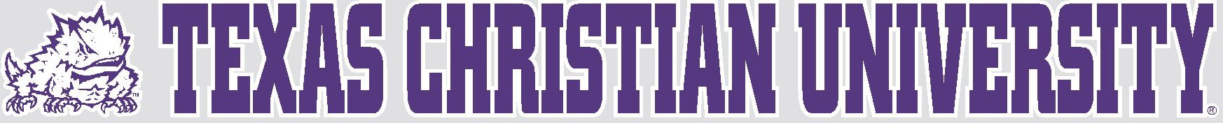 Texas Christian University Horned Frogs Strip Decal
