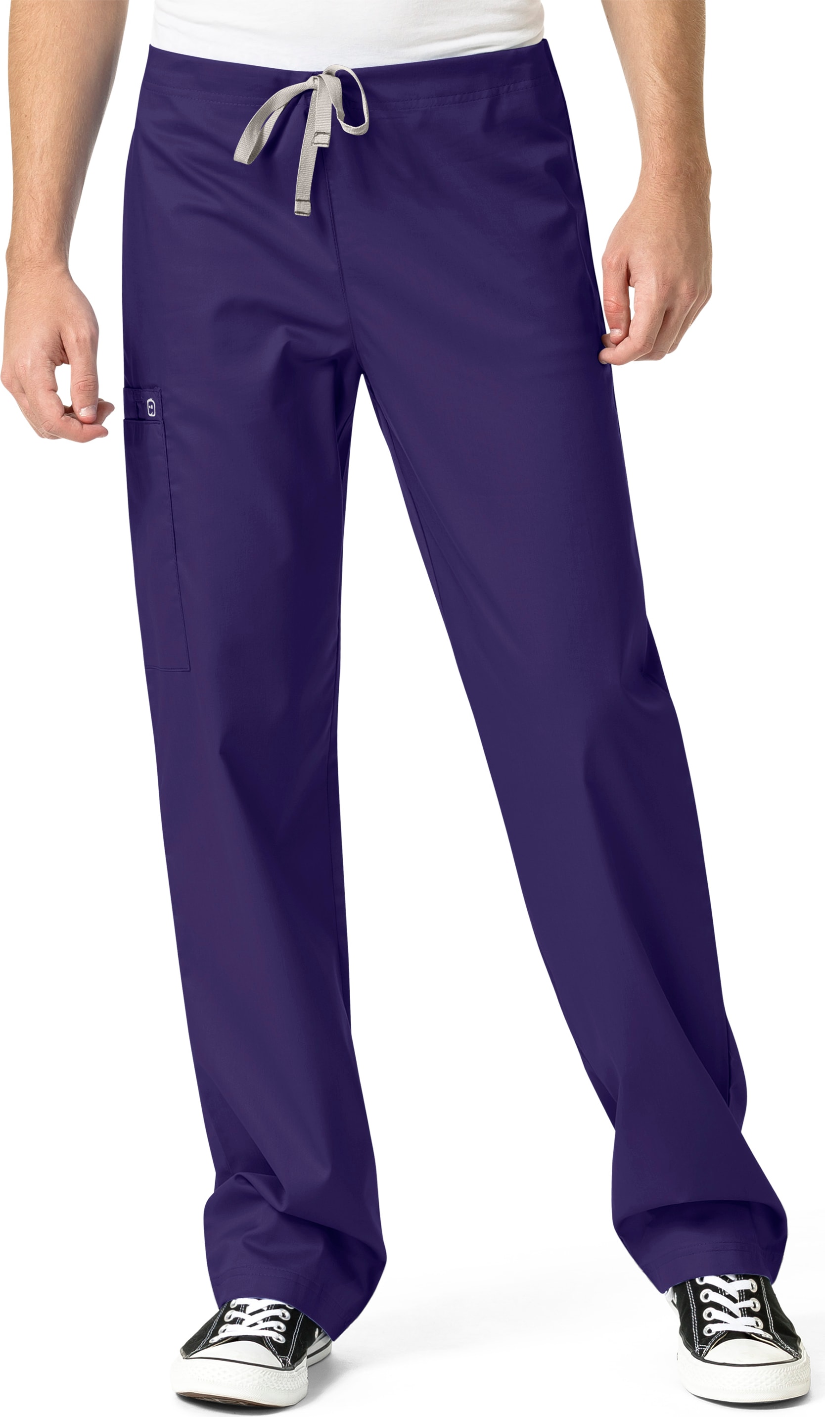 Unisex Drawstring Cargo Pant Grape Medium