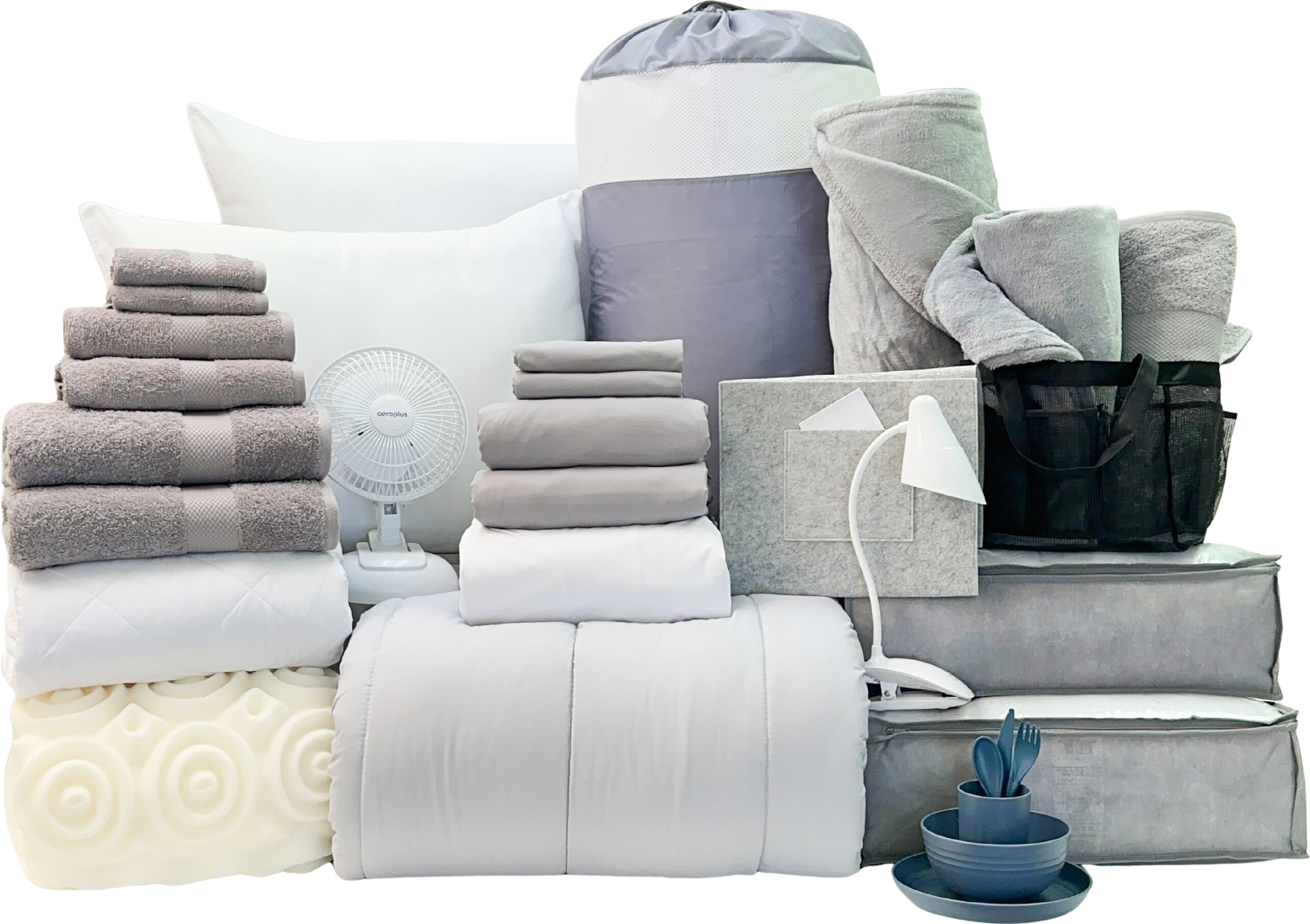 Complete 29pc Twin XL Bundle in Harbor Slate - SHIPS 8/1 FOR IN-STORE PICKUP ON FALL MOVE-IN WEEKEND.