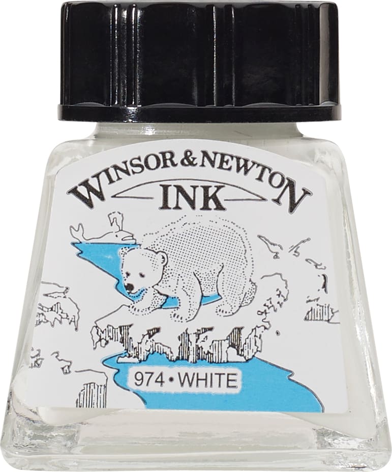DRAWING INK 1/2 OZ WHITE