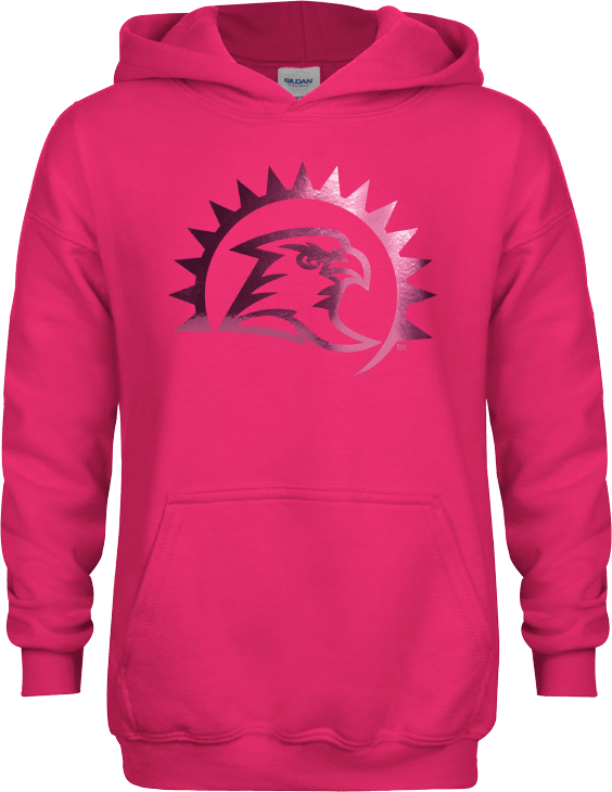 Fresno Pacific Youth Fleece Hoodie Sunbird Head Foil - ONLINE ONLY