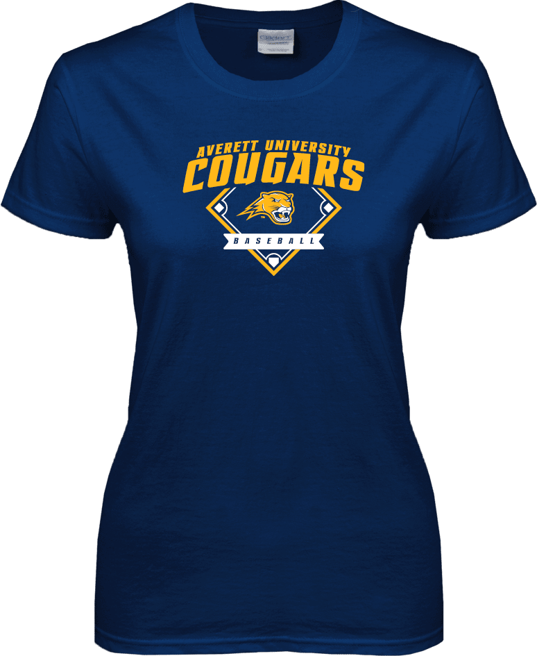 Averett Ladies T Shirt Baseball - ONLINE ONLY