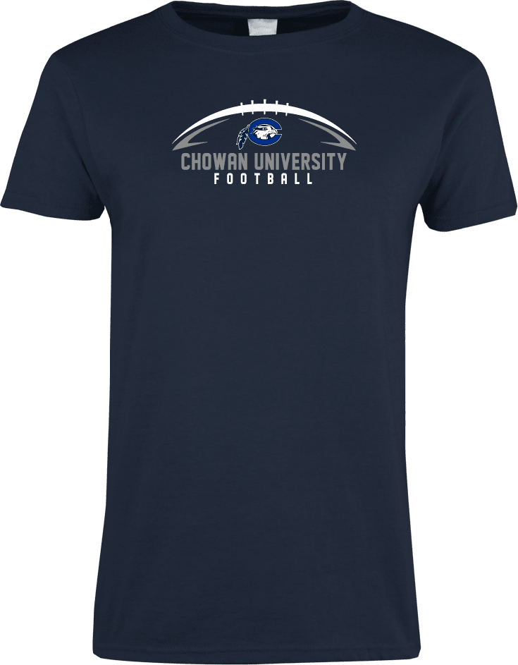 Chowan Ladies T Shirt Chowan University Football - ONLINE ONLY
