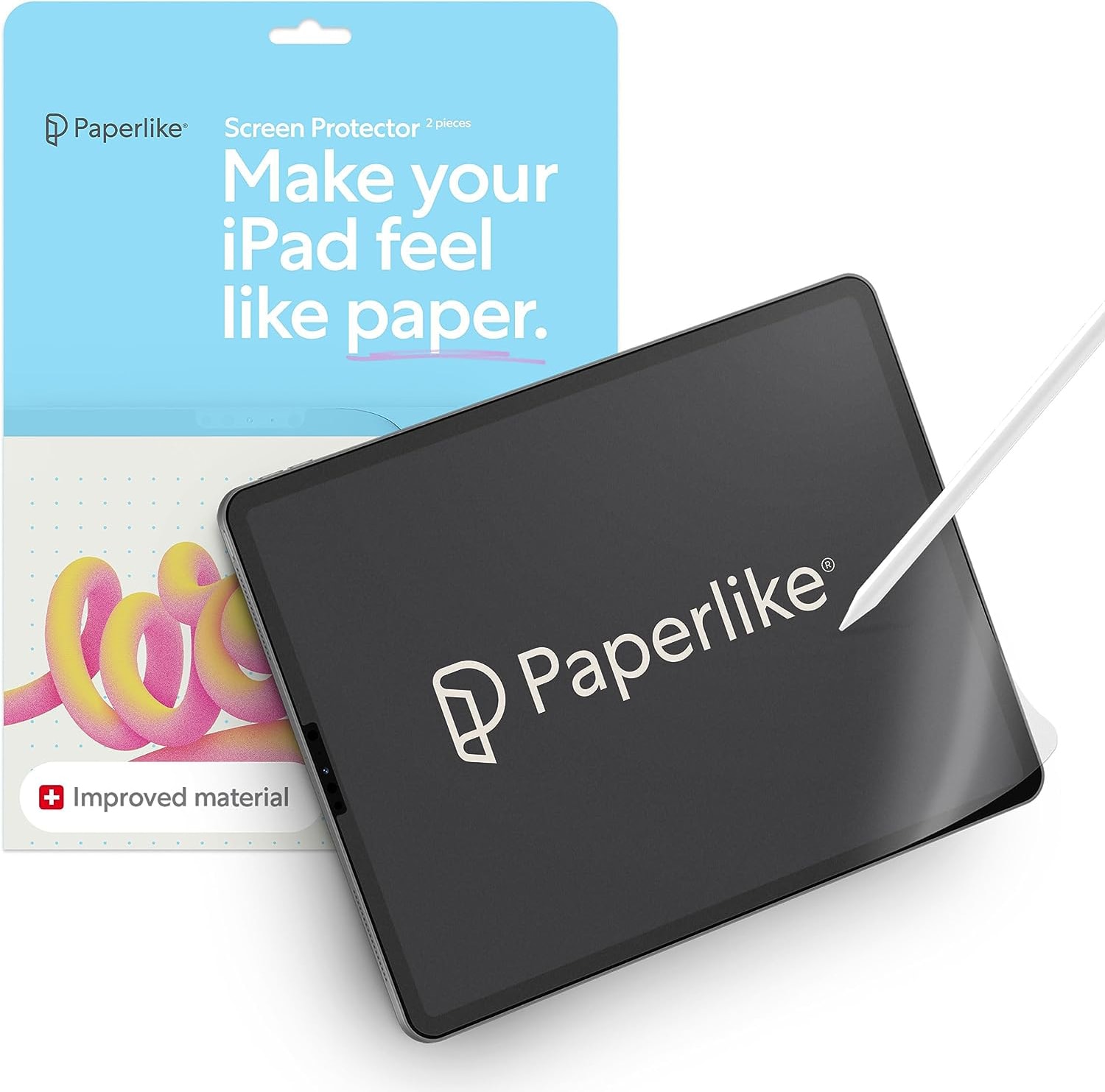 Paperlike 2.1 iPad Screen Protector, iPad Pro 12.9in, Clear