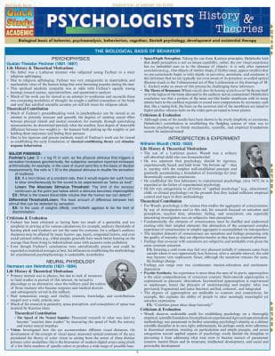 PSYCHOLOGISTS HISTORY &