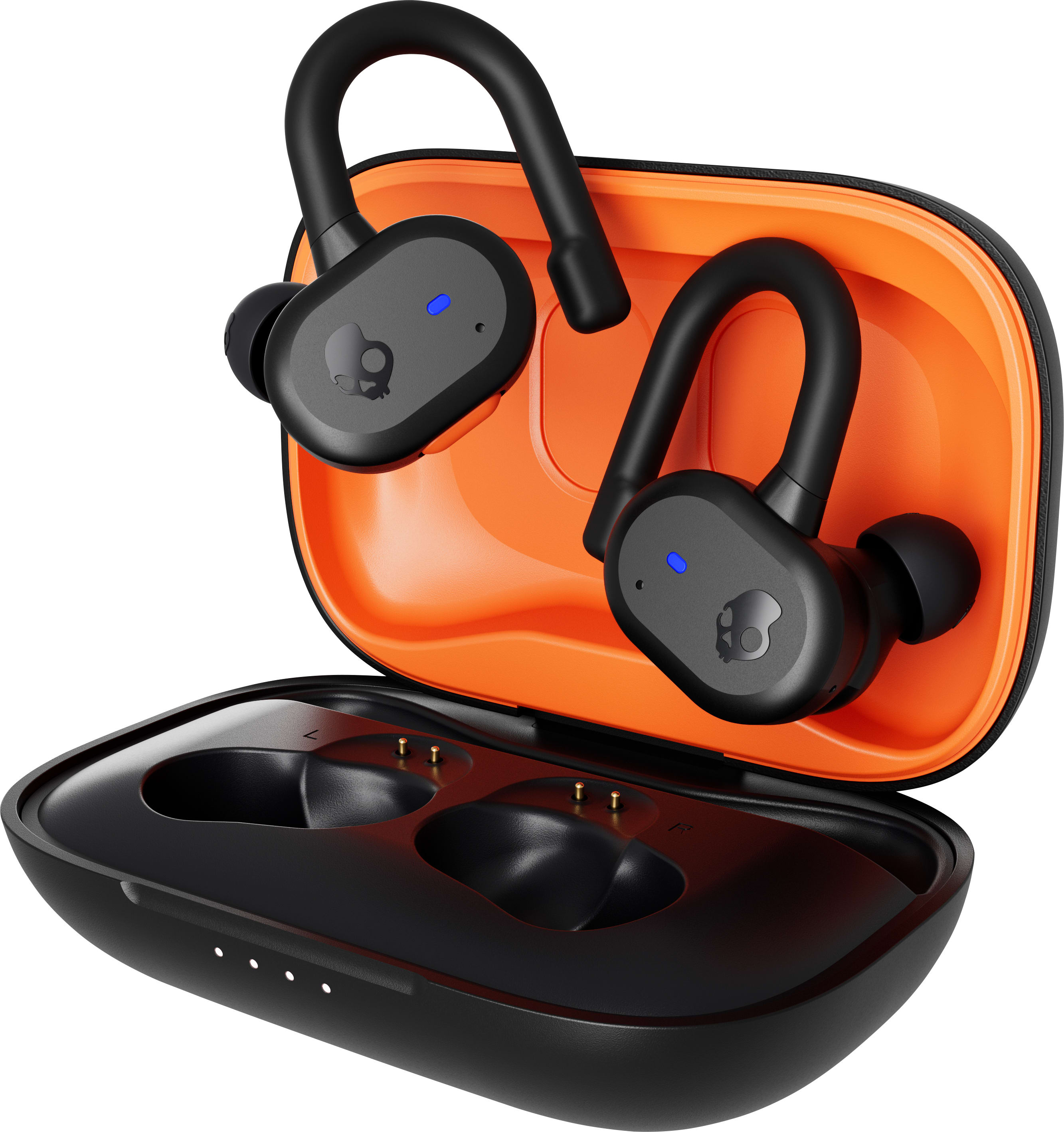 Skullcandy Push Active True Wireless Earbuds, True Black/Orange
