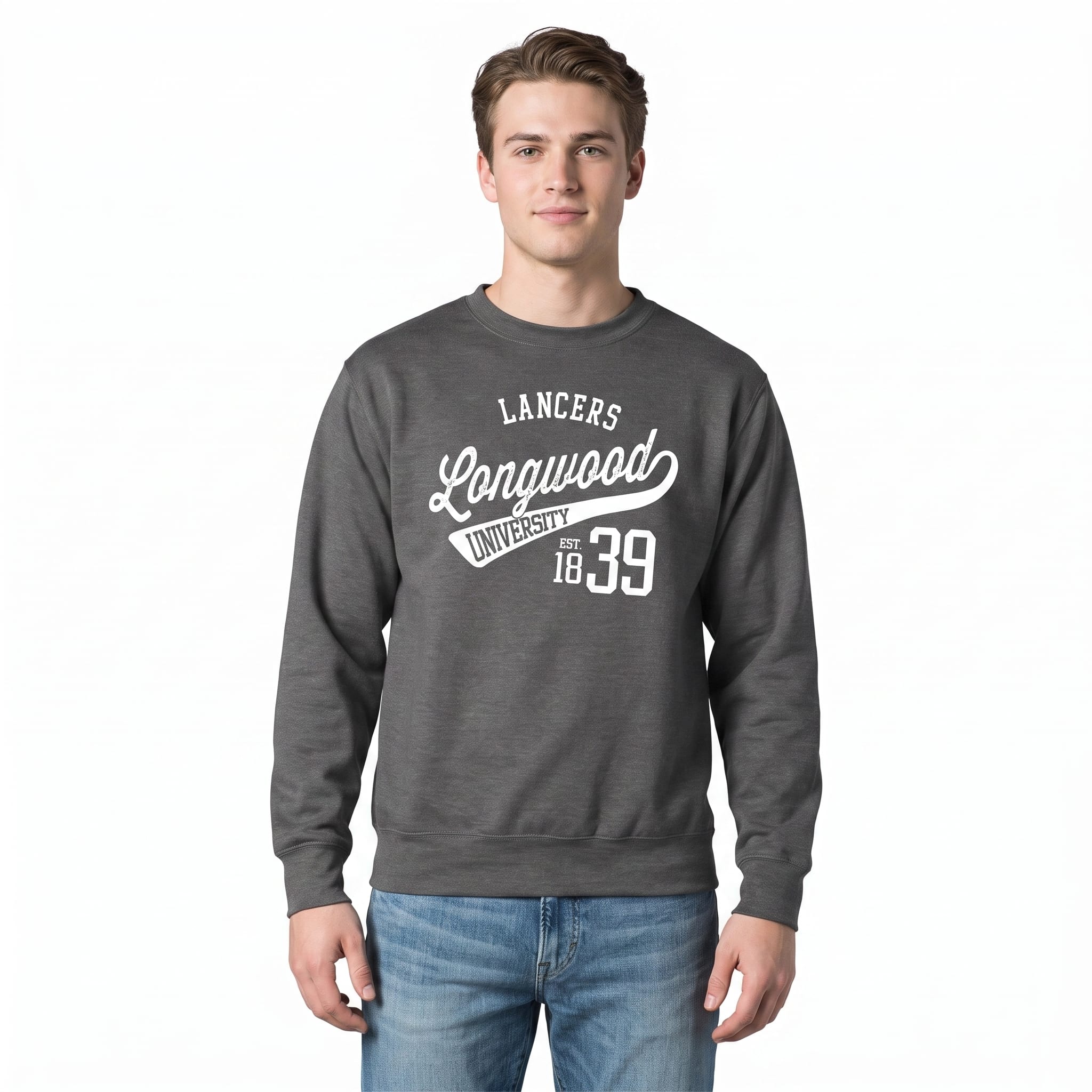 Longwood University Lancers Fleece Crewneck