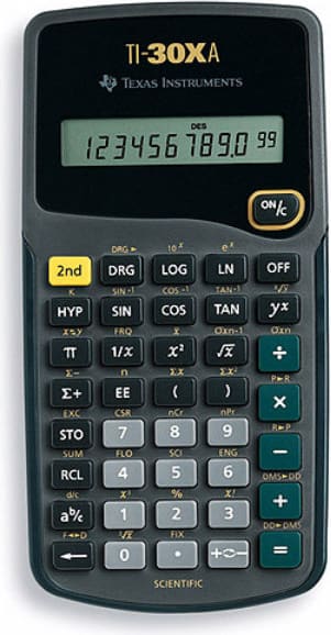 CALC TI30XA SCIENTIF/STAT FRAC - New (SKU: 96898)