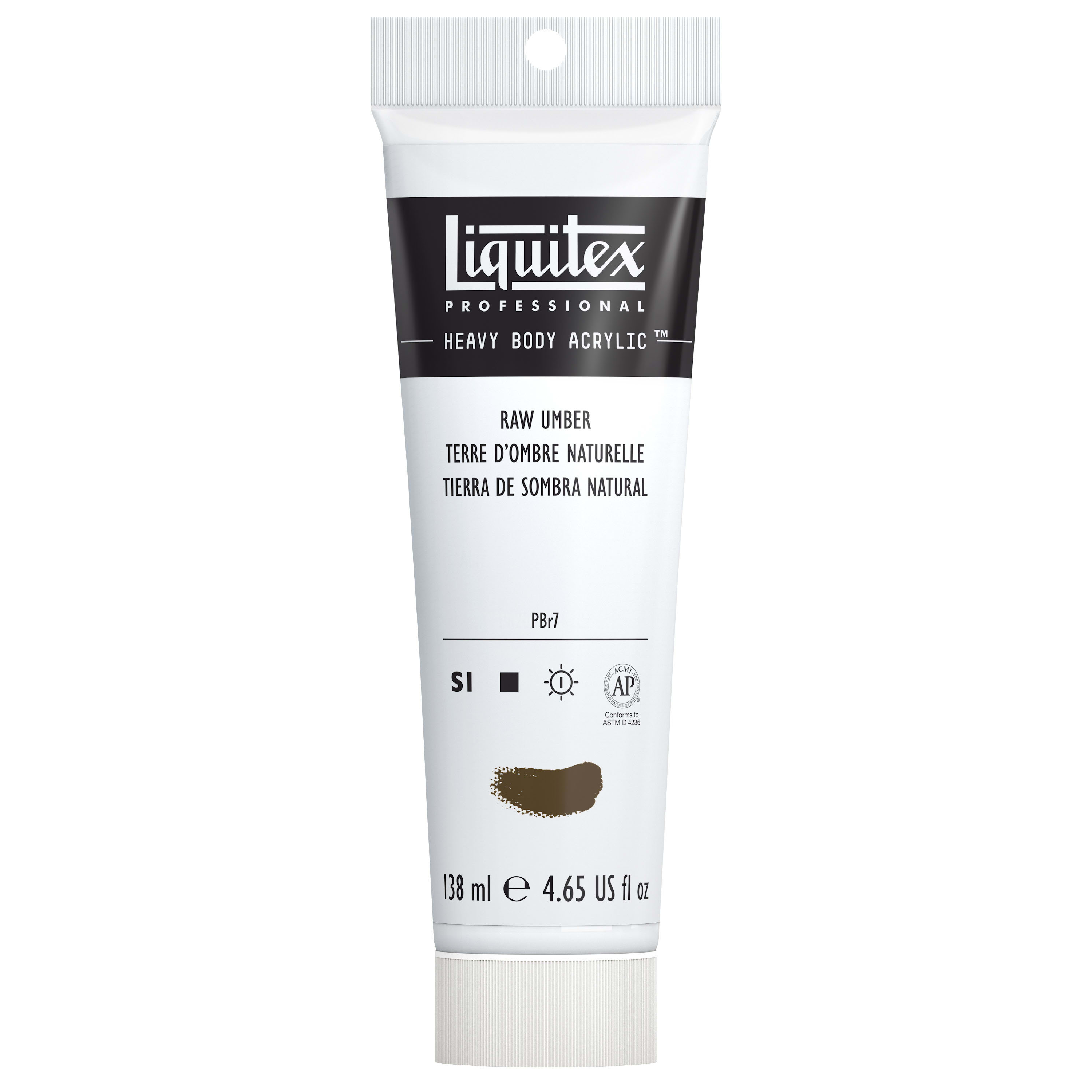 HEAVY BODY ACRYLIC 4.65OZ TUBE BE RAW UMBER