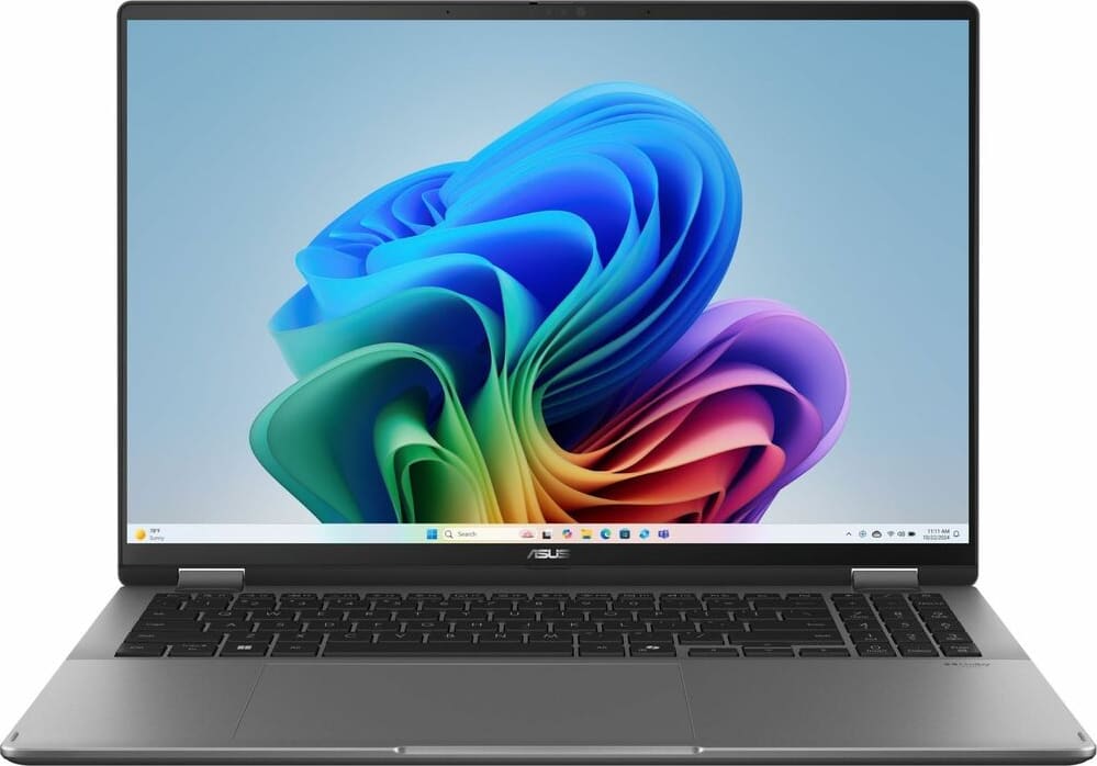 VivoBook 16 Flip 16'' Touch 2n1 Laptop Copilot+ PC - Ultra7 16GB 512GB W11H, Matte Gray