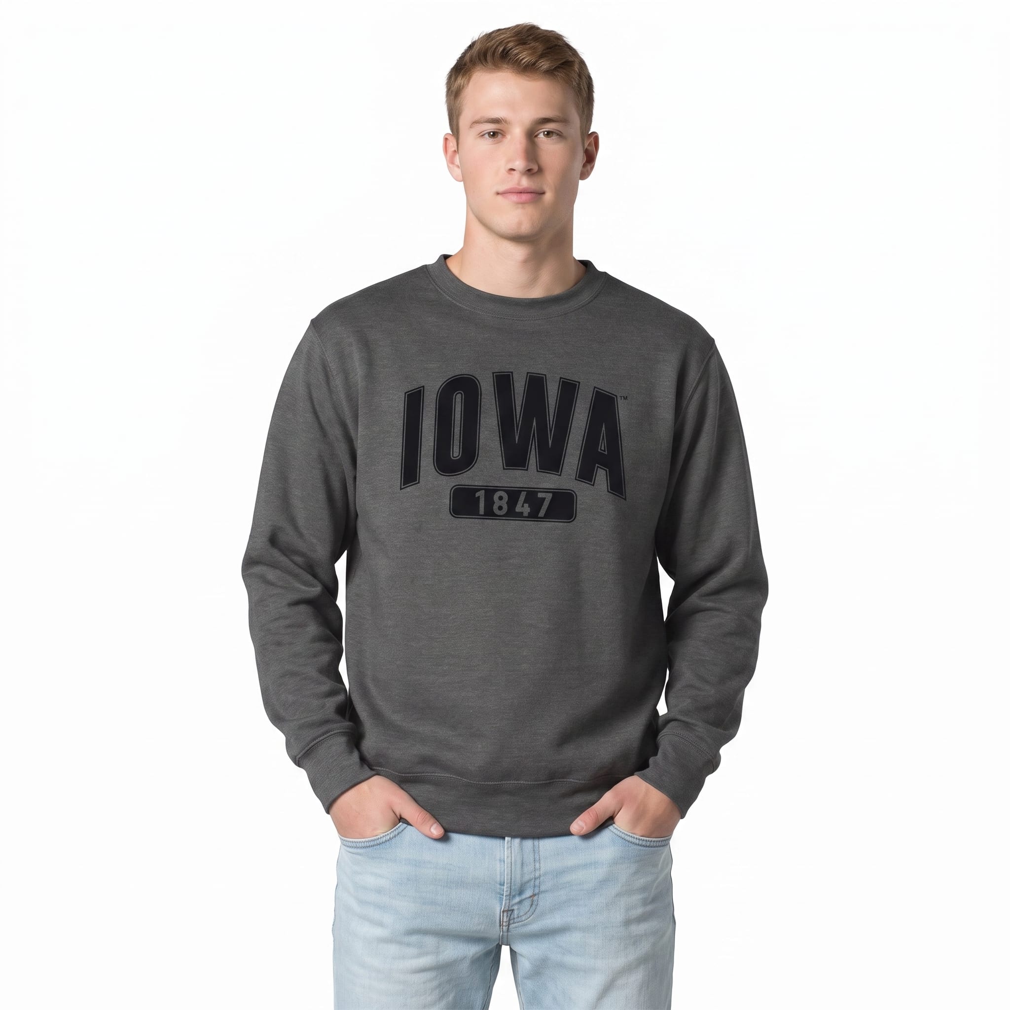 University of Iowa Fleece Crewneck