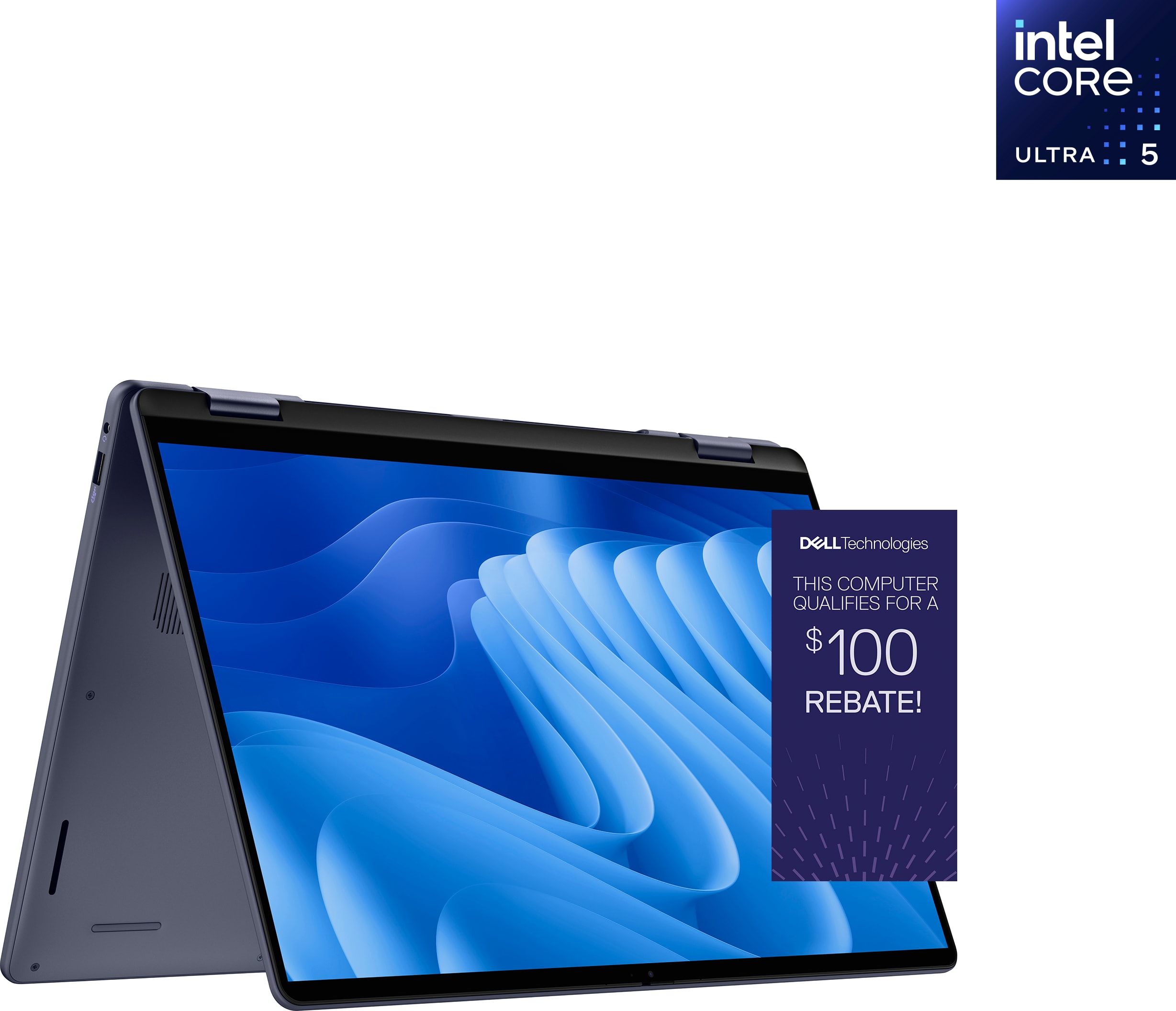 Dell 16 Plus 2-in-1 Touch Ult5-226V/16/512GB, Ice Blue - ONLINE ONLY