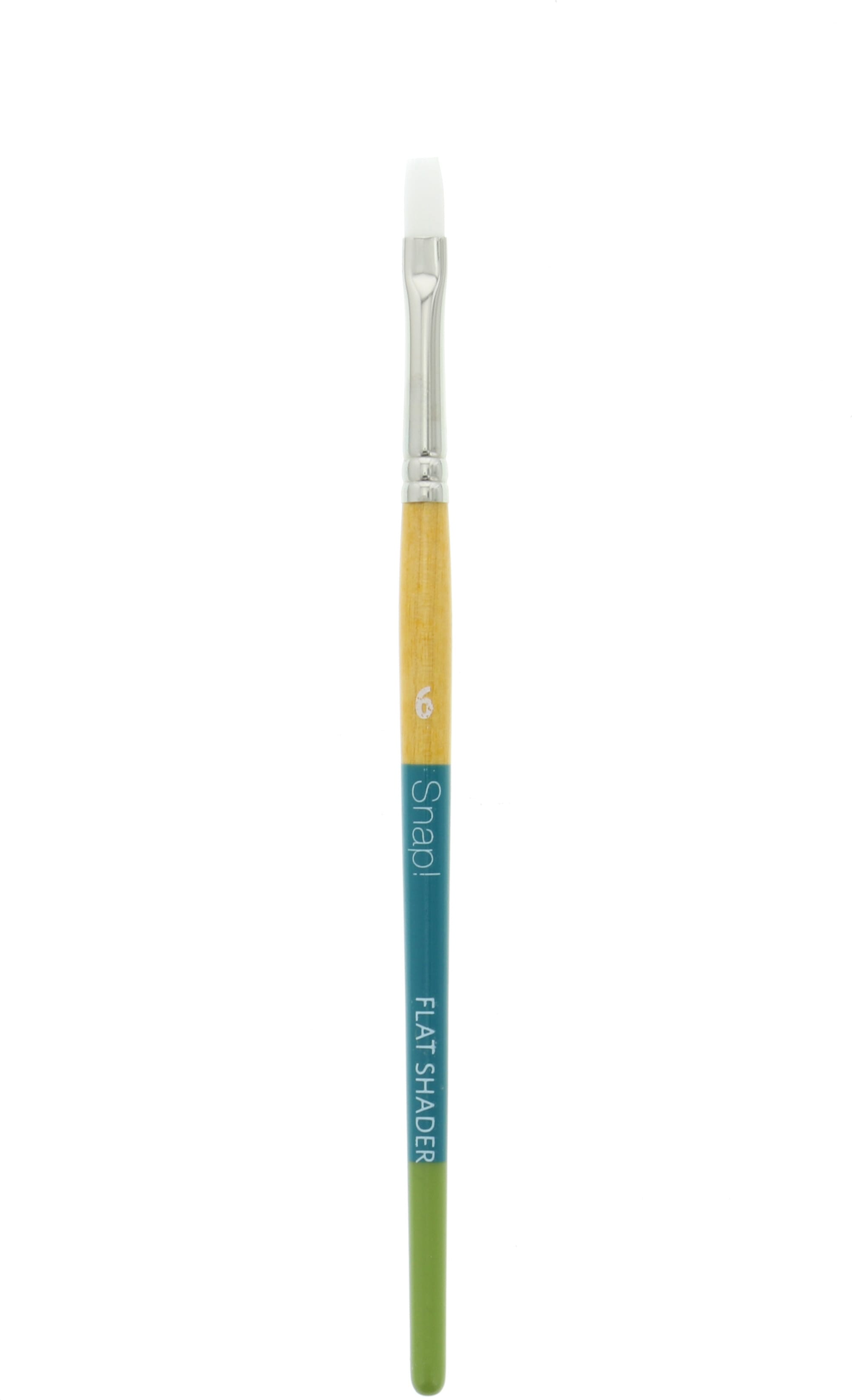 SNAP WHITE TAKLON FLAT SHADER 6 SHORT HANDLE