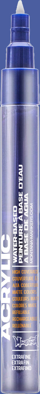 ACRYLIC MARKER EXTRA FINE SHOCK BLUE DARK