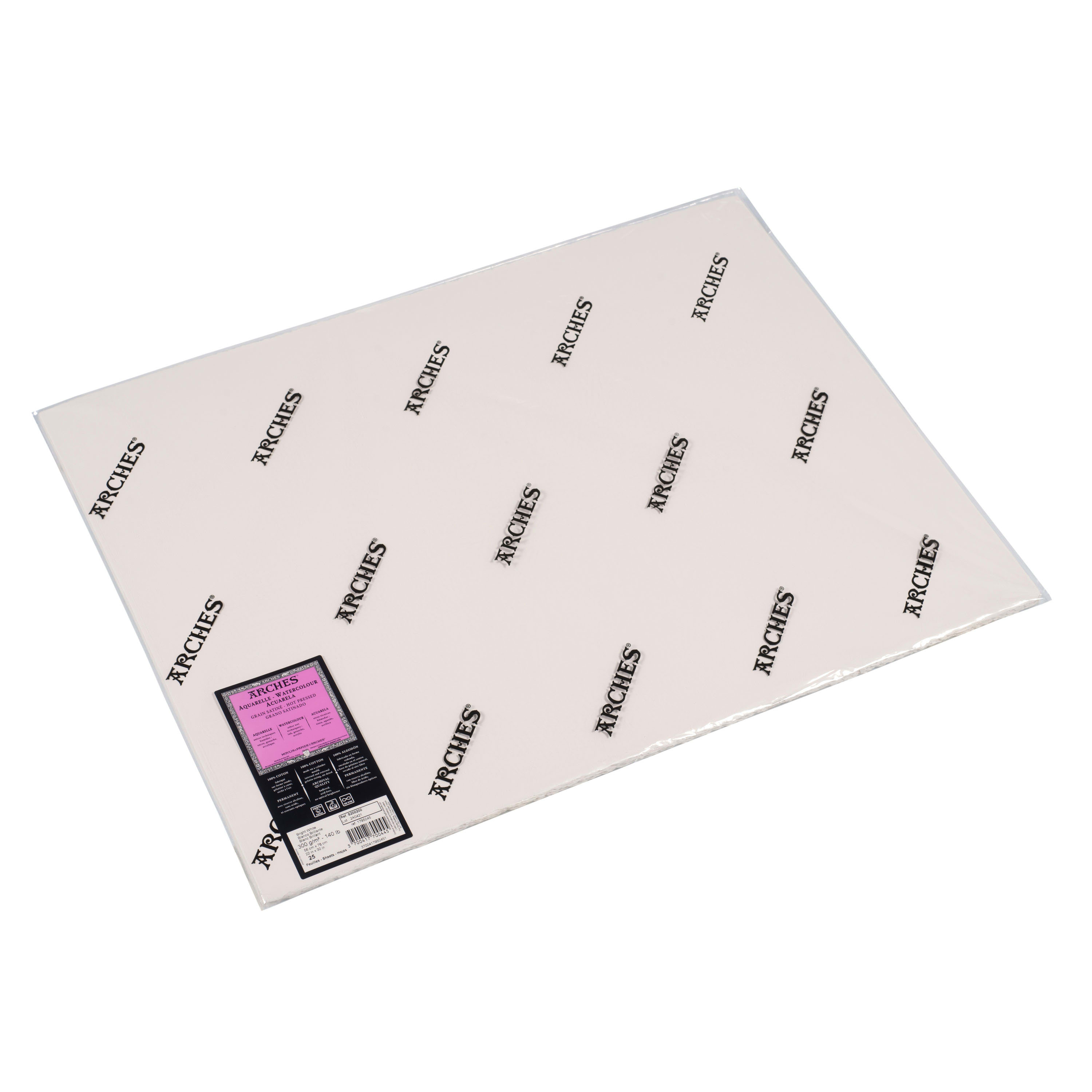 ARCHES BRIGHT WHITE 140-POUND HOT PRESS 22X30