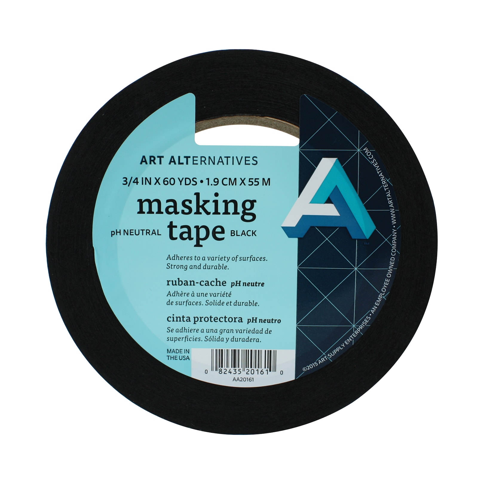 Black Masking Tape 3/4In  X60 Yards
