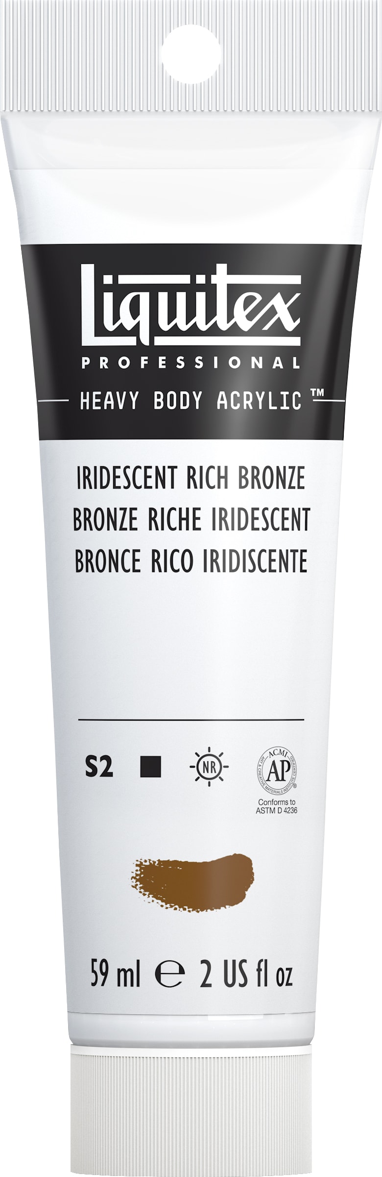 Heavy Body Acrylic 2oz Iridescent Rich Bronze