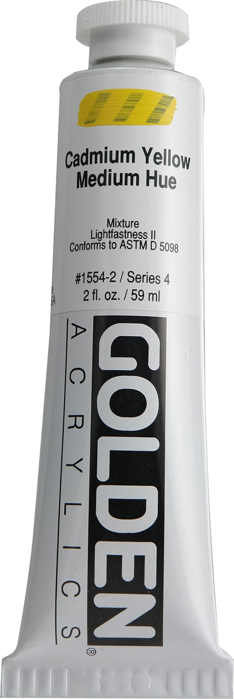 Heavy Body Acrylic Cadmium Yelllow Medium Hue 2 oz