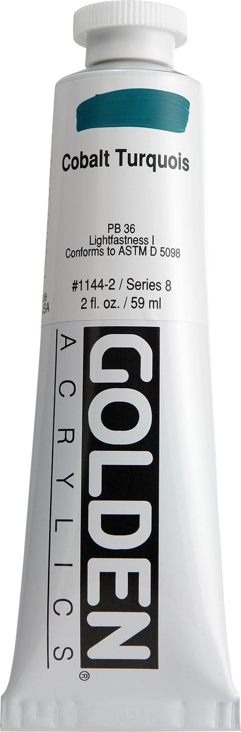 Heavy Body Acrylic Cobalt Turquoise 2 oz
