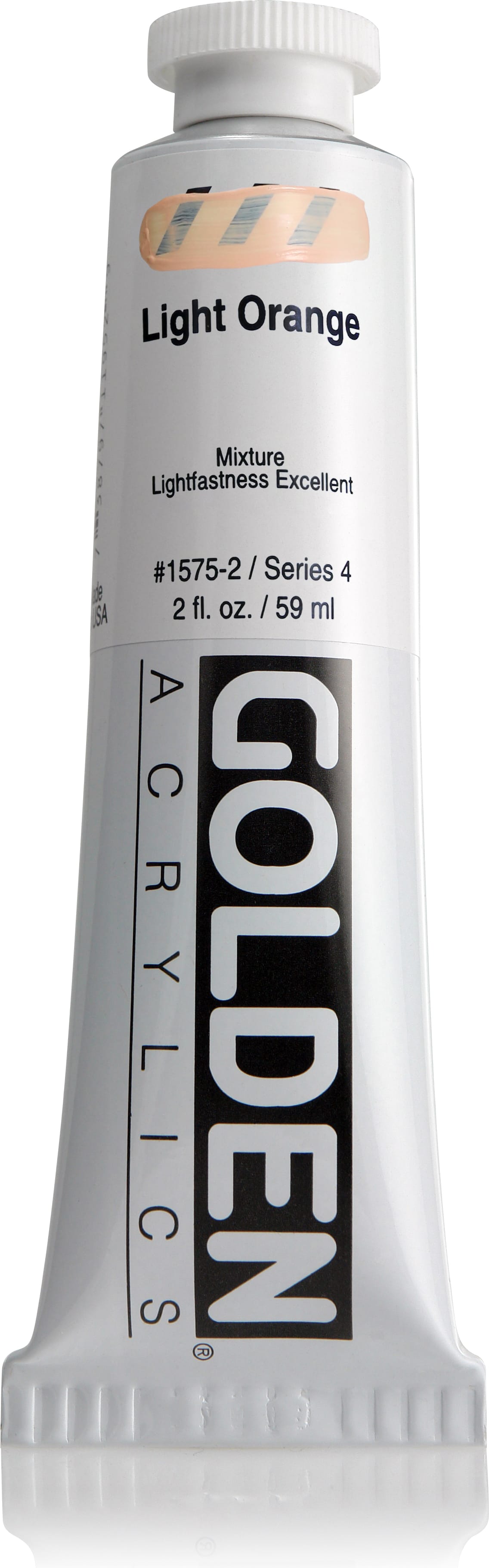 HEAVY BODY ACRYLIC LIGHT ORANGE 2OZ