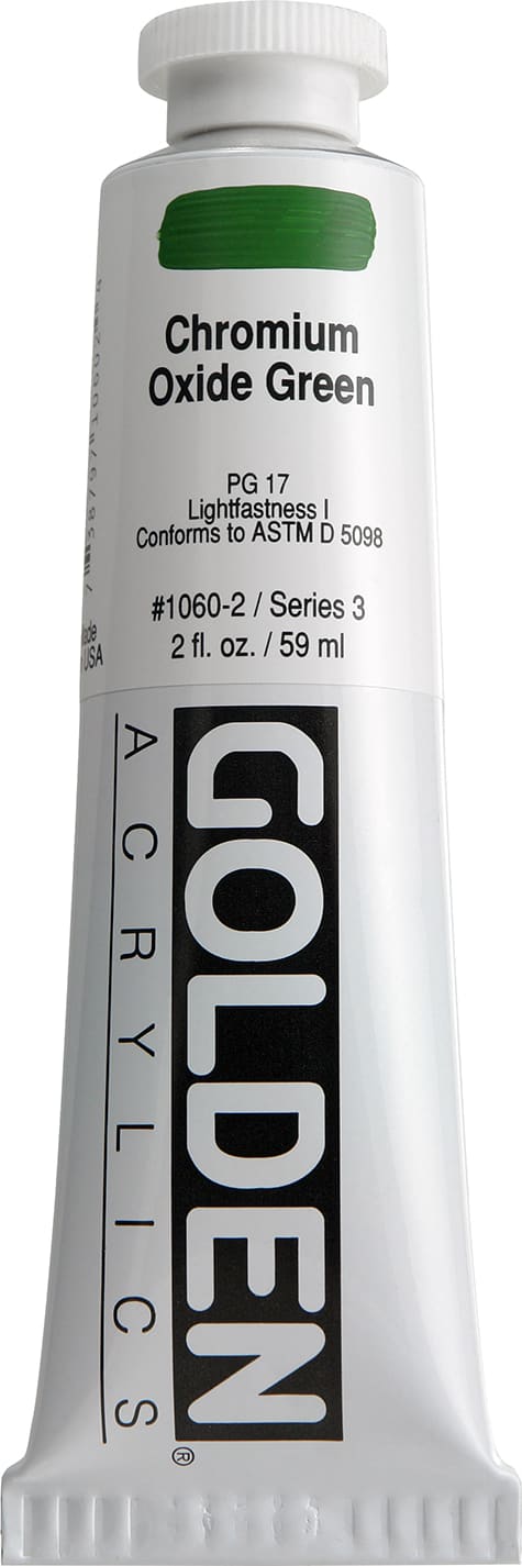 Heavy Body Acrylic Chromium Oxide Green 2 oz