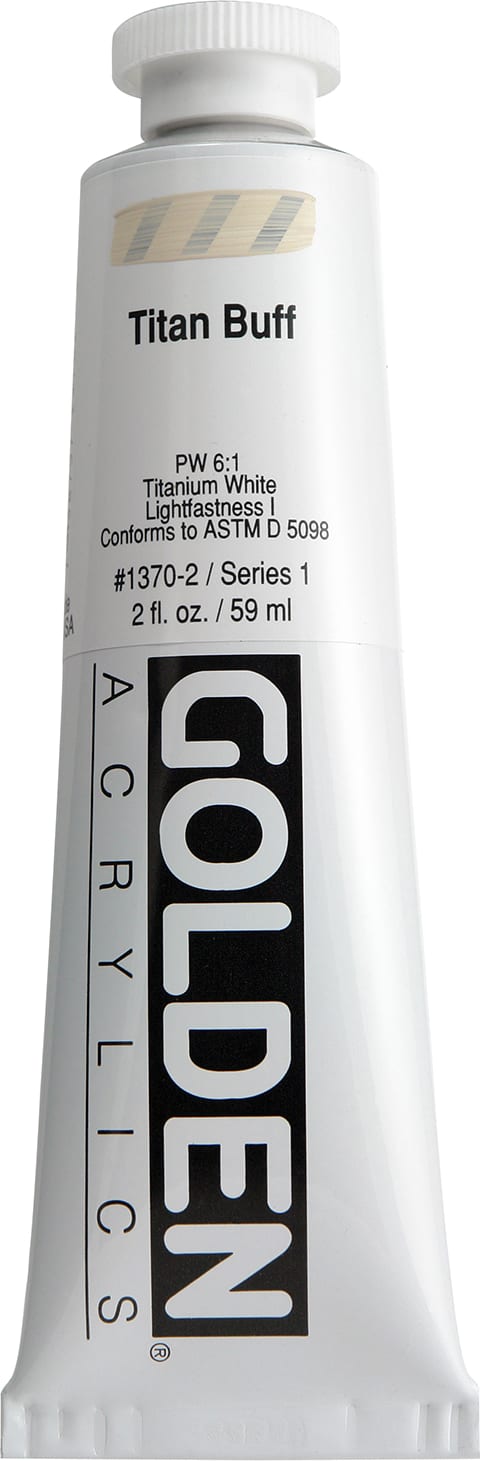 Heavy Body Acrylic Titanium Buff 2 oz