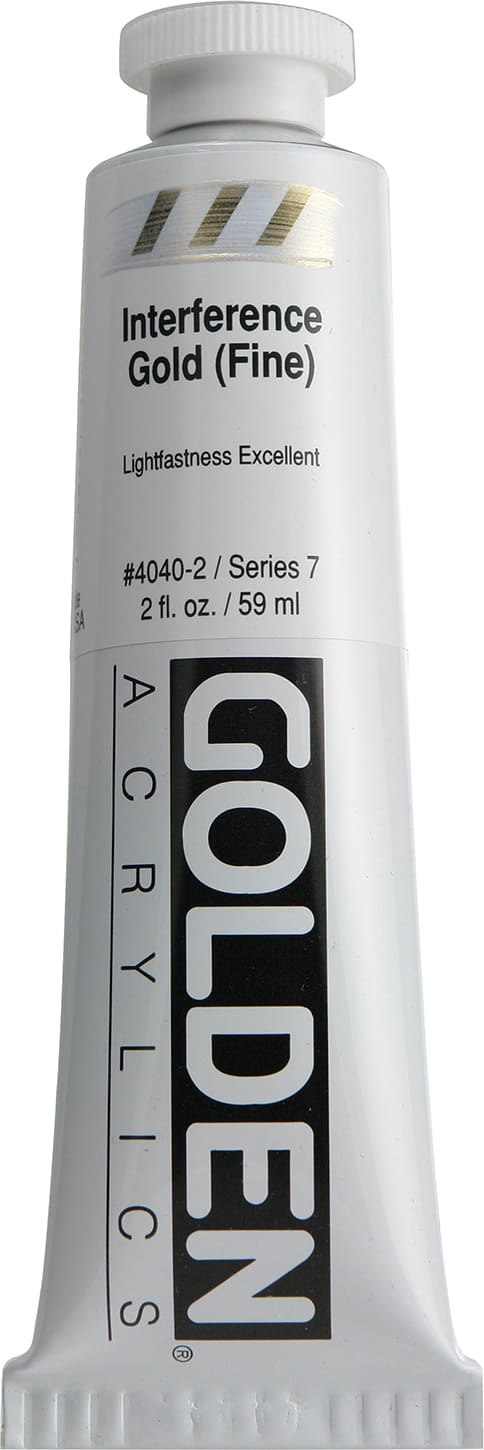 Interference Acrylic Gold 2 oz