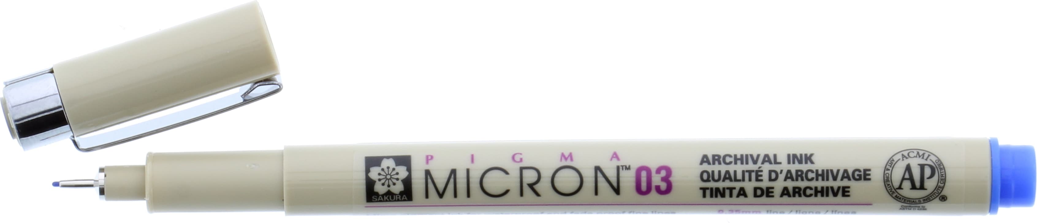 MICRON PEN .35MM BLUE