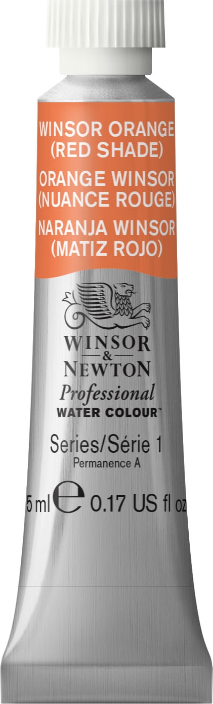 PROFESSIONAL WATERCOLOR 5ML WINSOR ORANGE RED