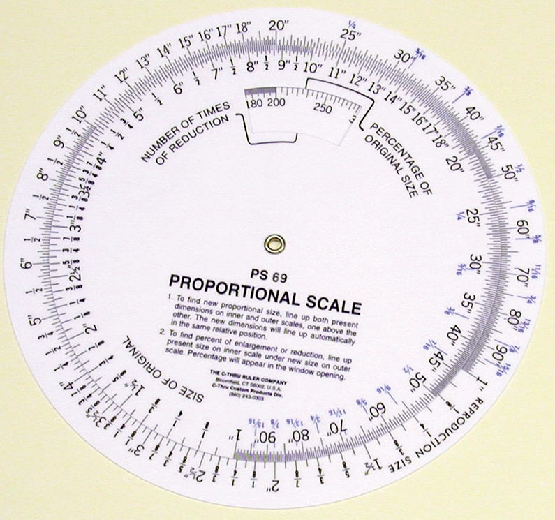 SCALE PROPORTIONAL 5 INCH DIAMETER
