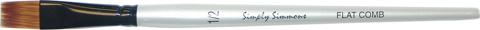 SIMPLY SIMMONS BRUSH FLAT COMB 1/2