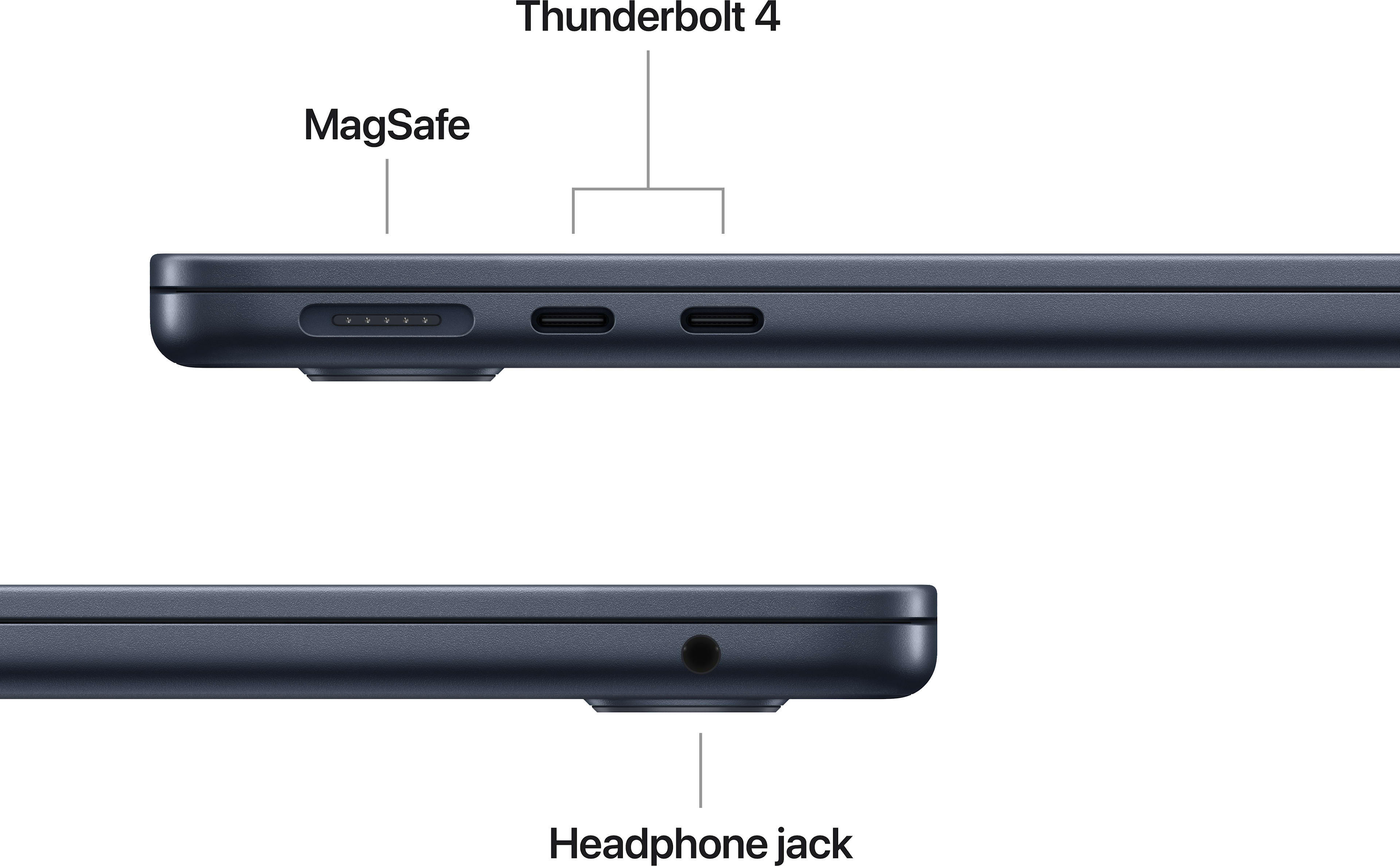 Apple 13-inch MacBook Air: Apple M5 chip with 10‑core CPU and 8‑core GPU, 16GB, 512GB SSD - Midnight