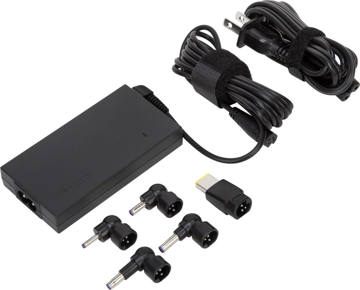 Targus 65W AC Ultra-Slim Laptop Charger - Black - ONLINE ONLY
