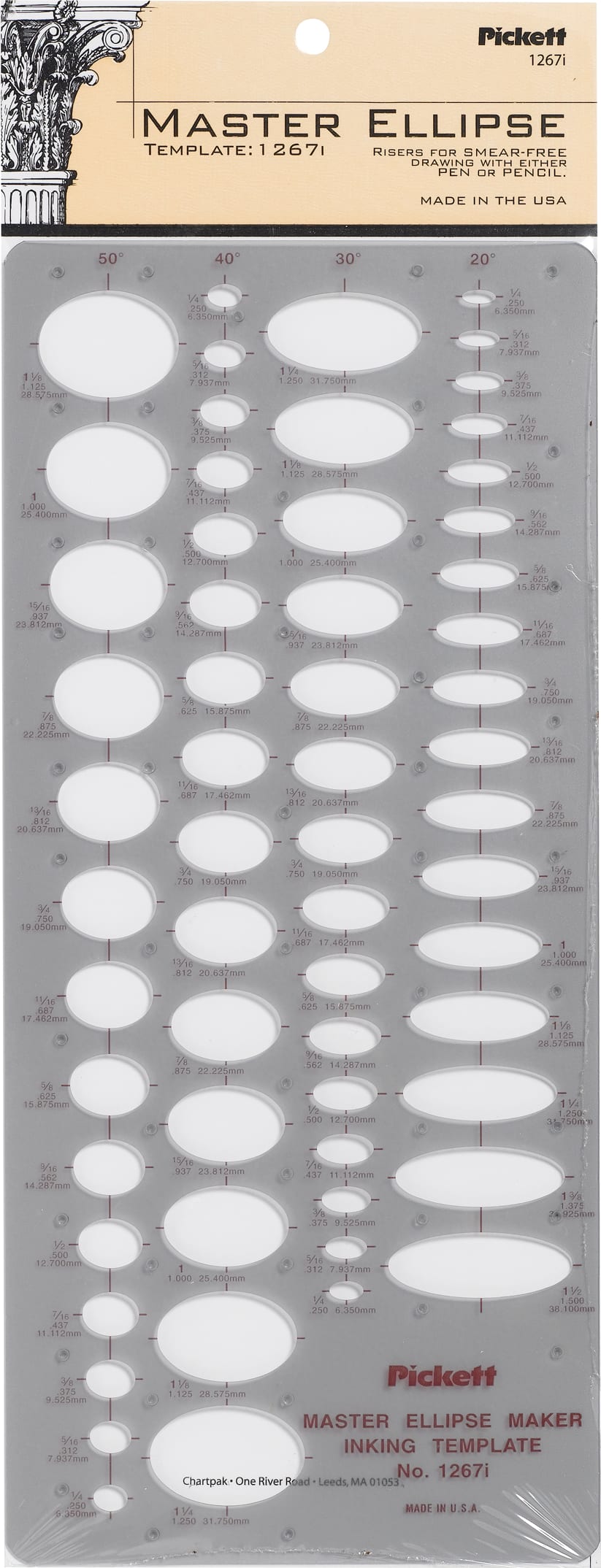 TEMPLATE ELLIPSE ISOMETRIC MASTER #1 (INK)
