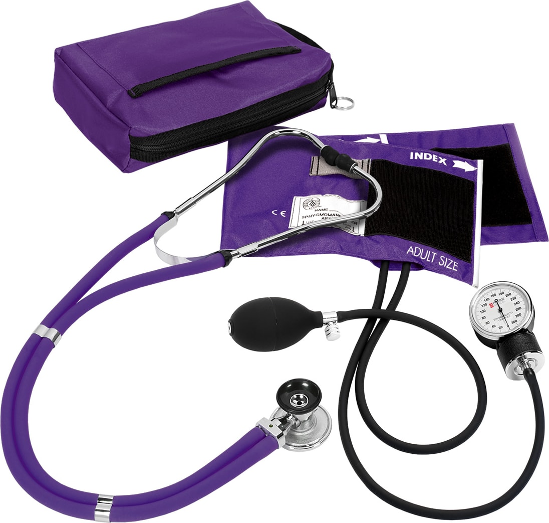 ANEROID SPHYGMOMANOMETER/SPRAGUE-RAPPAPORT COMBINATION KIT-PURPLE