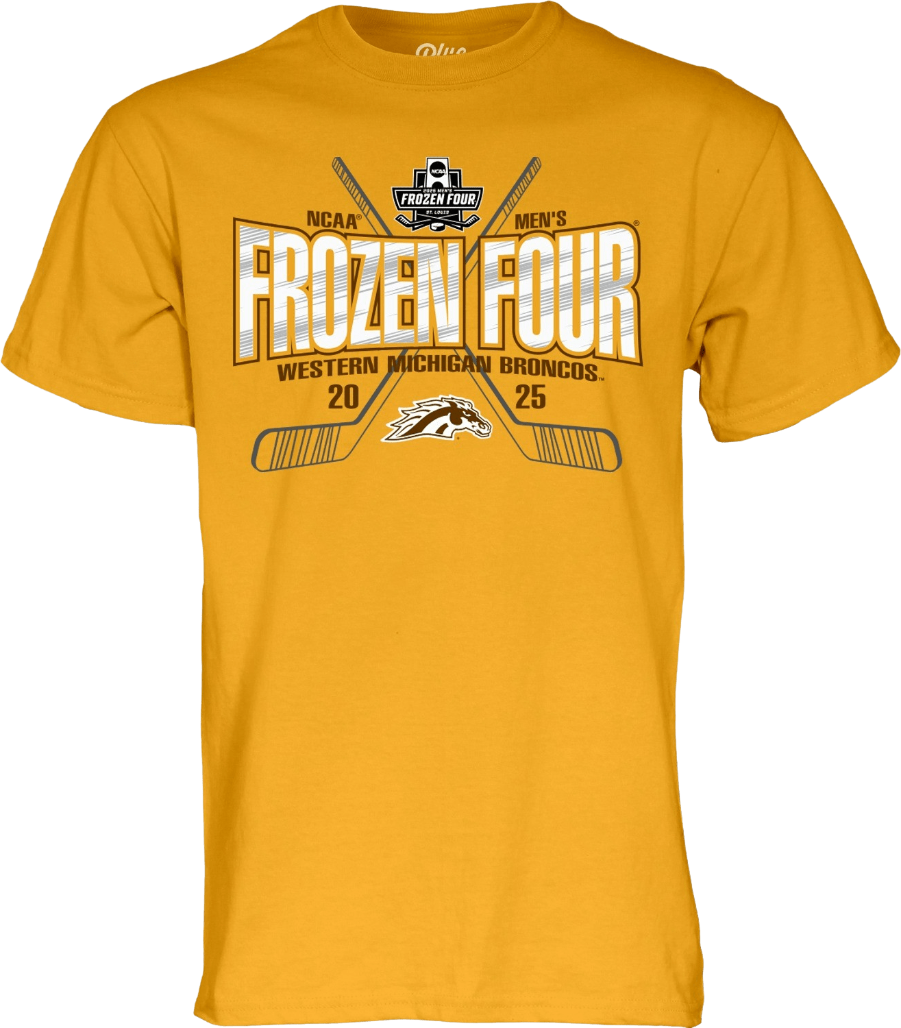 Western Michigan University Men's Hockey 2025 Frozen Four Short Sleeve T-Shirt