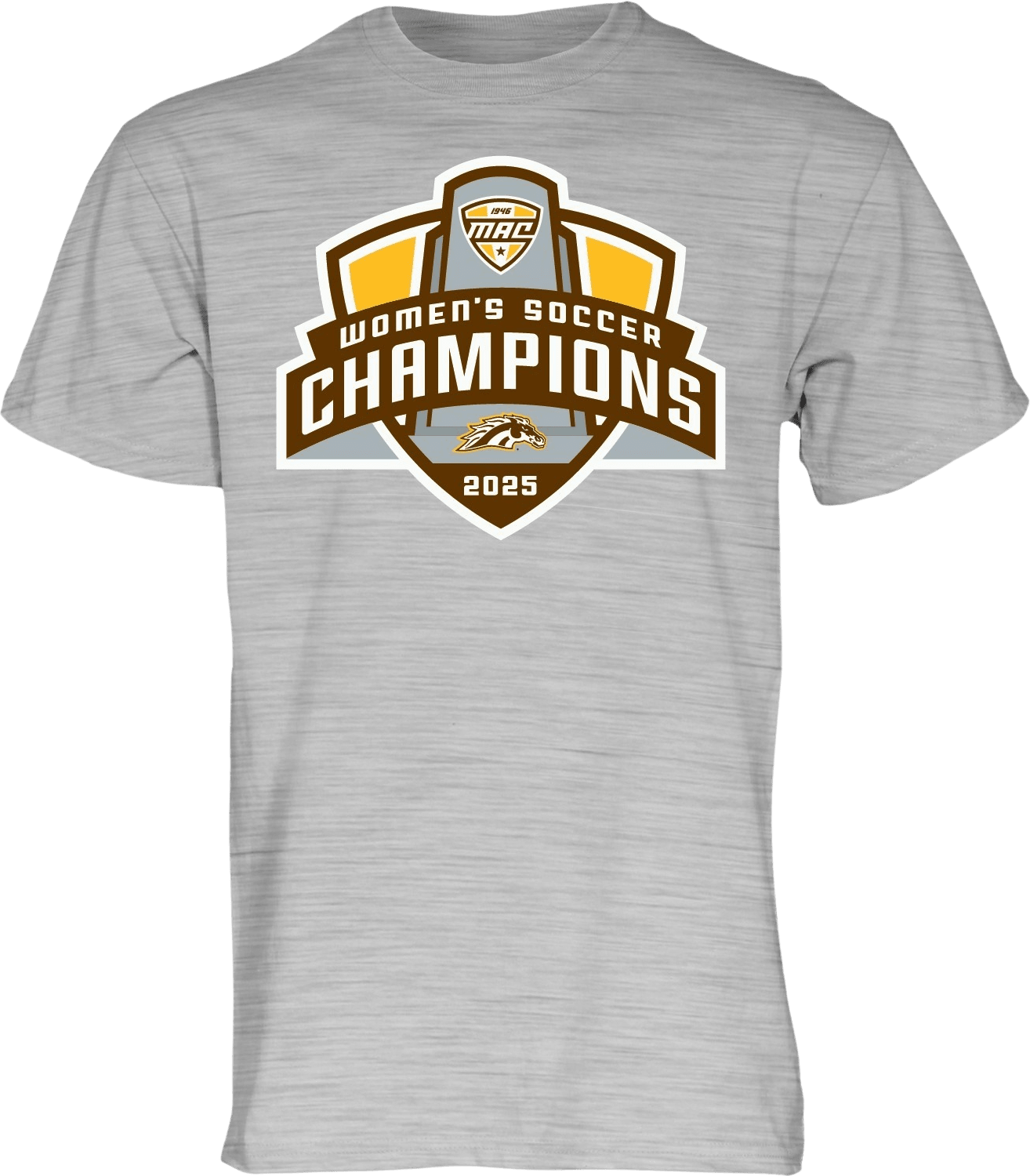 Western Michigan University Women's Soccer 2025 MAC Tournament Champions Short Sleeve T-Shirt