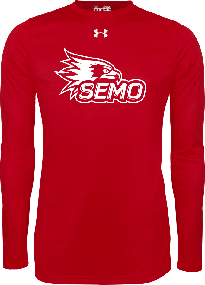 Southeast Missouri Bookstore Under Armour Long Sleeve Tech Tee SEMO Logo - ONLINE ONLY