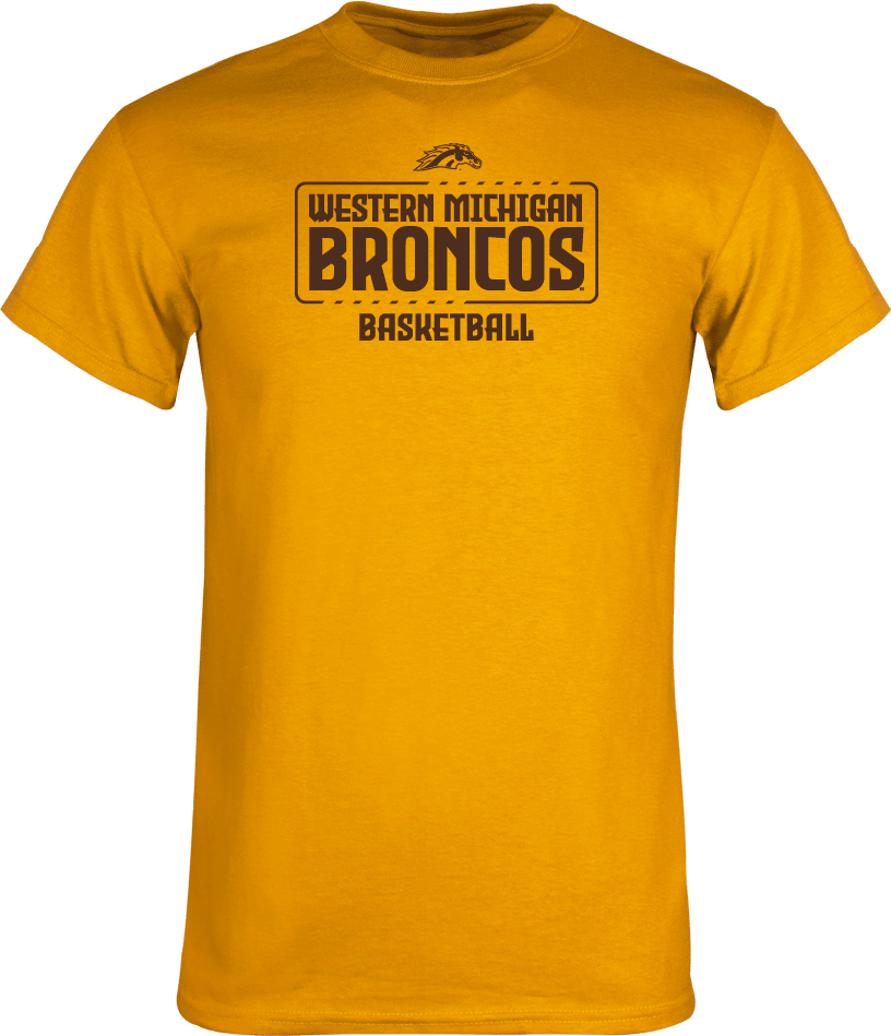 Western Michigan T Shirt WMU Broncos Basketball - ONLINE ONLY
