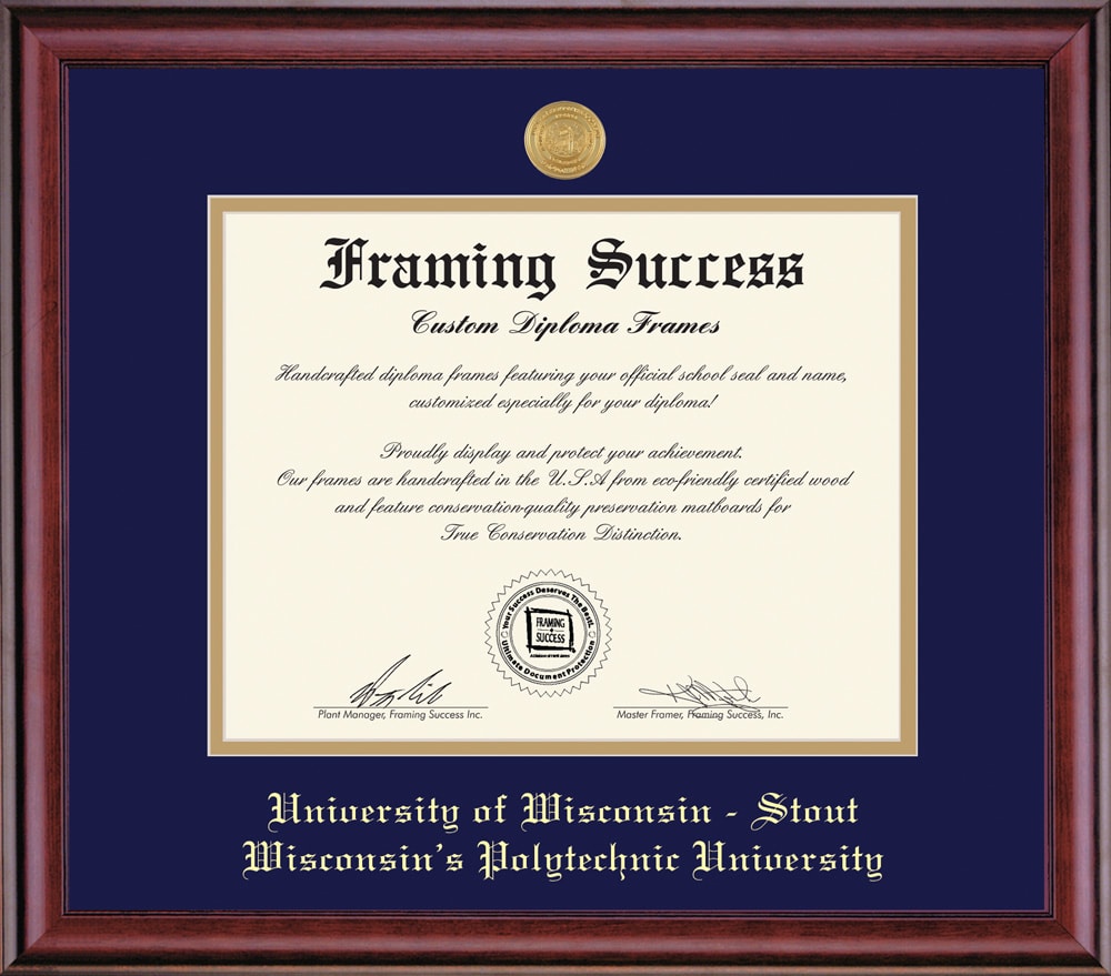 University of Wisconsin - Stout 8'' x 10'' Classic Diploma Frame