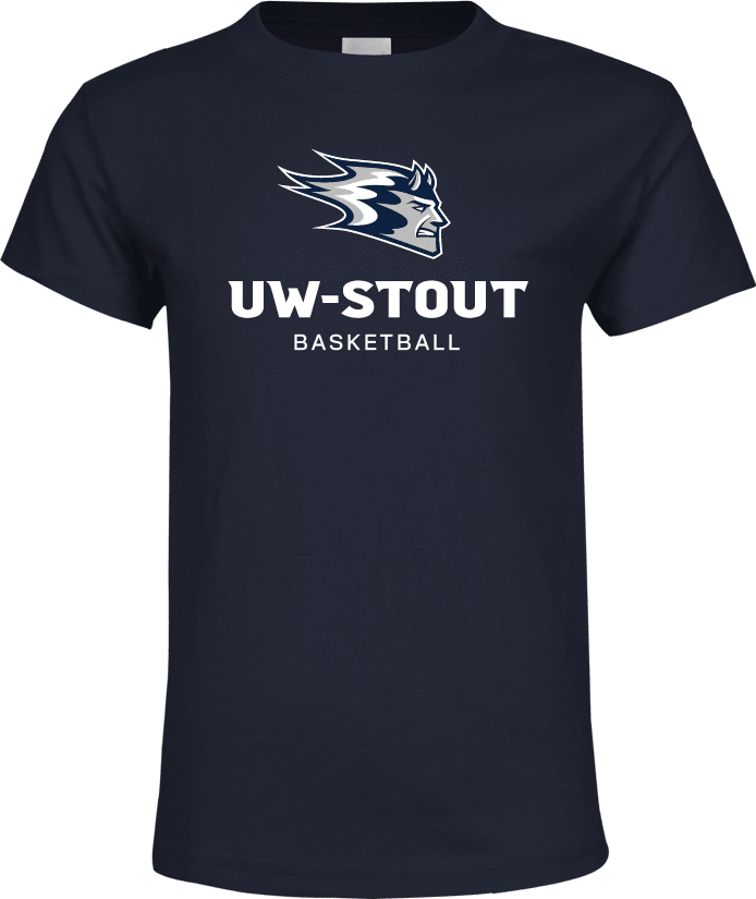 UW Stout Youth T Shirt Basketball - ONLINE ONLY