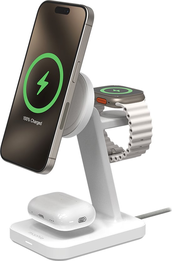 Mophie Snap+ 3-in-1 Wireless Charge Stand Qi2 - ONLINE ONLY