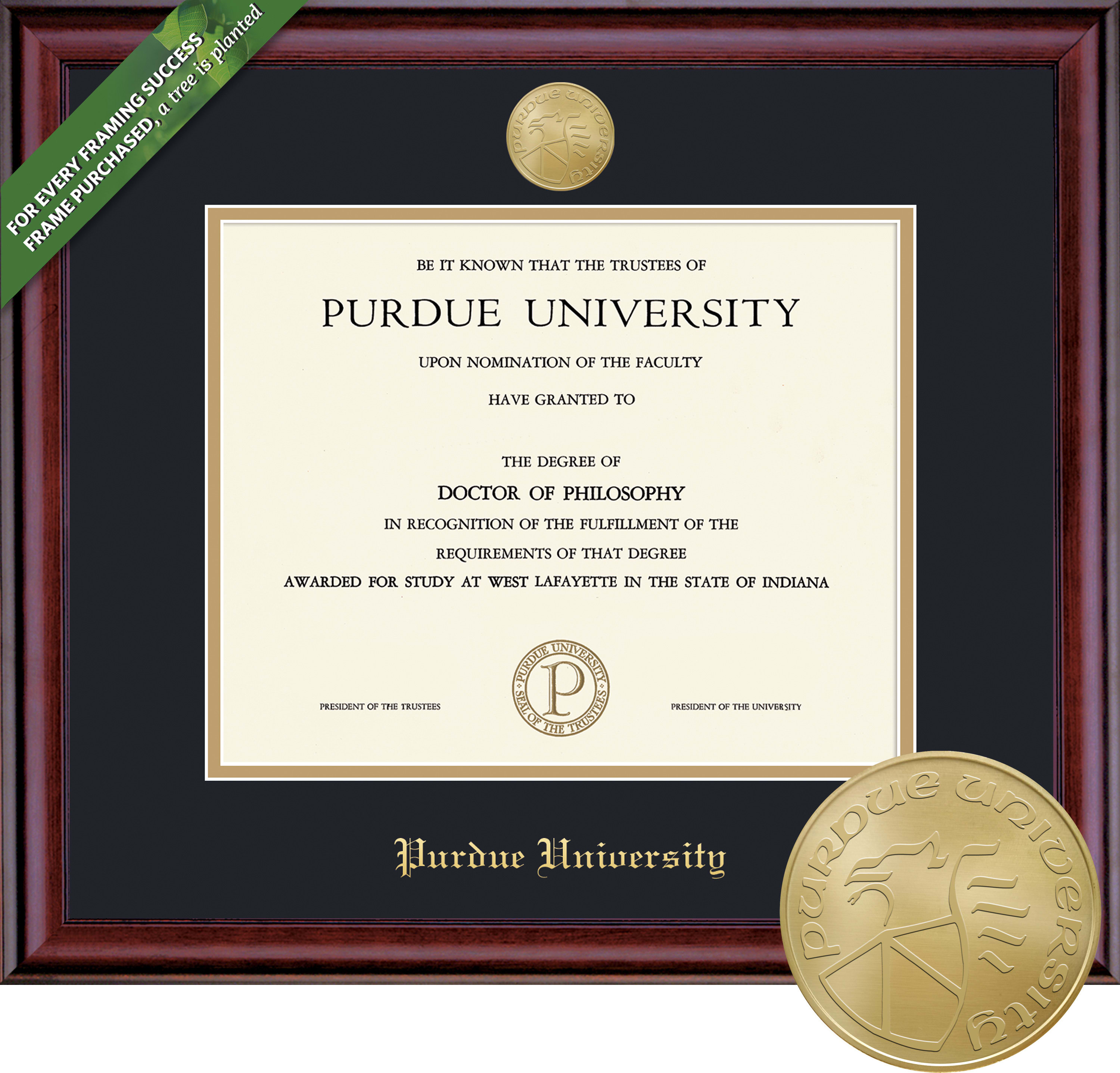 Purdue University Northwest 8.5'' x 11'' Classic Diploma Frame