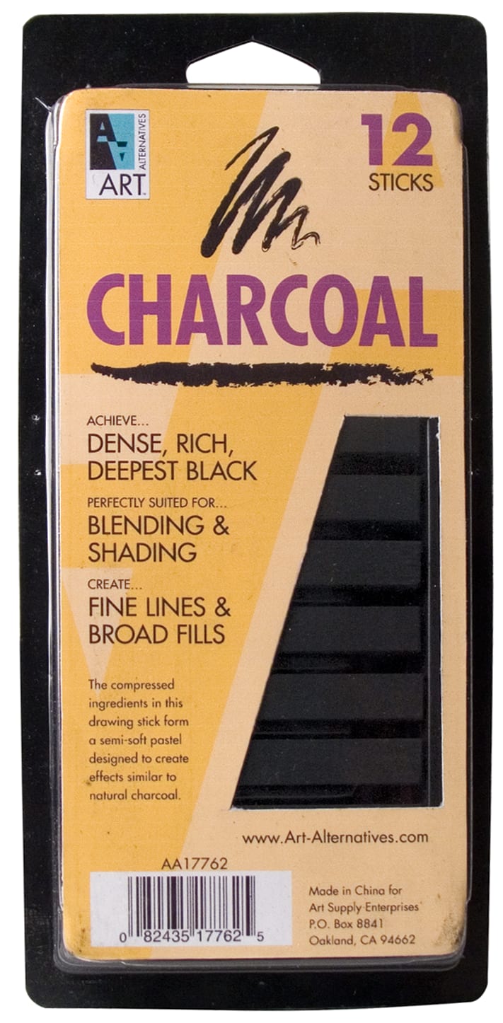CHARCOAL DRAWING STICK 12/PK