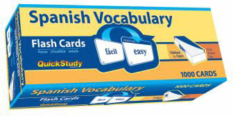 SPANISH VOCABULARY FLASH CARDS